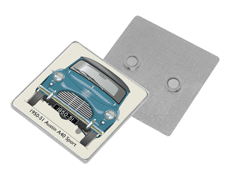 Austin A40 Sport 1950-51 Square Fridge Magnet